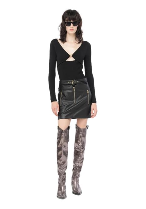 LOVE BIRDS BUCKLE TIGHT SHIRT PINKO | sweaters | 101846 A15SZ99